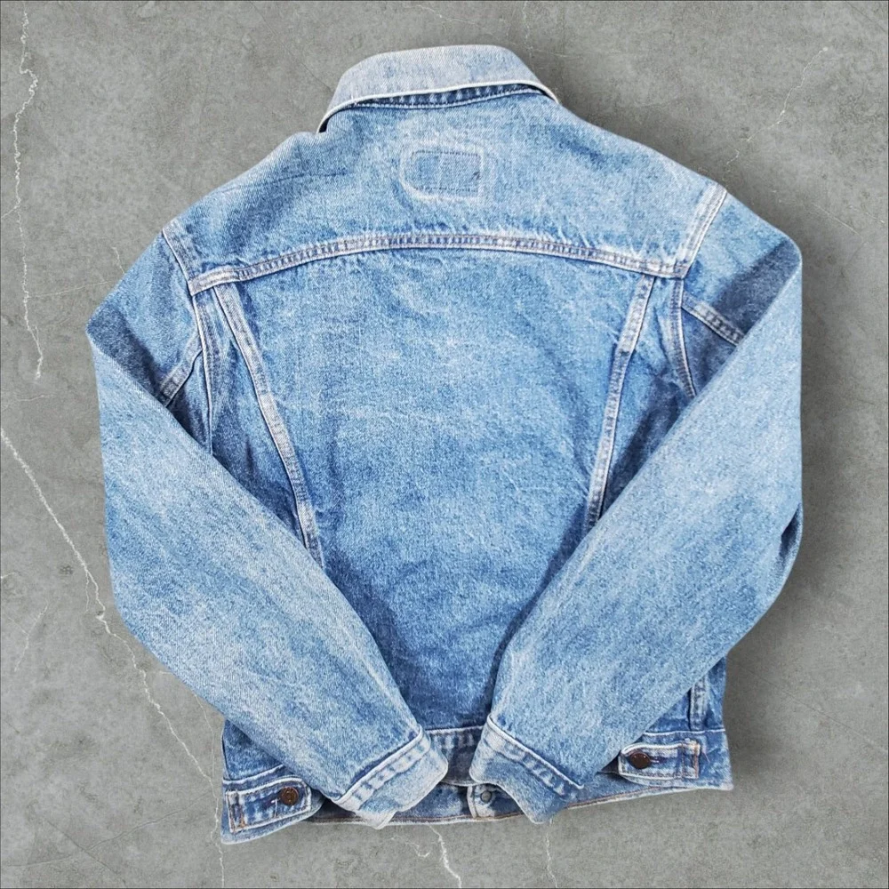 Levi's 70506-0214 Trucker Jacket Mens 40R Blue Denim Vintage Made in USA 90s